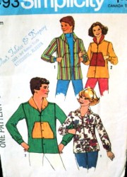 7493 LS WOODSTOCK KANGAROO POCKET UNLINED JACKET PATTERN 12,14